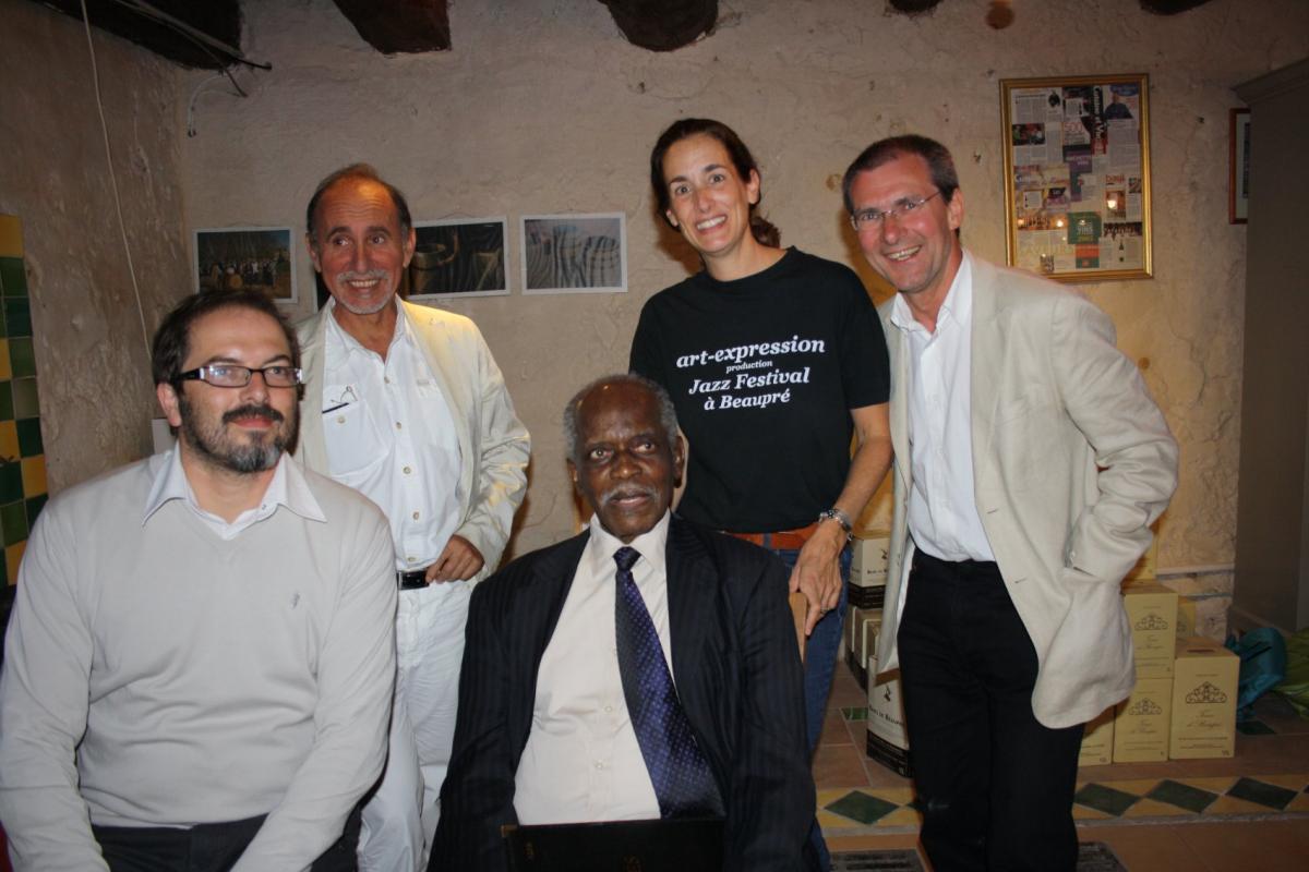 2009-07-19 meeting hank jones at jazz à beaupré (france)